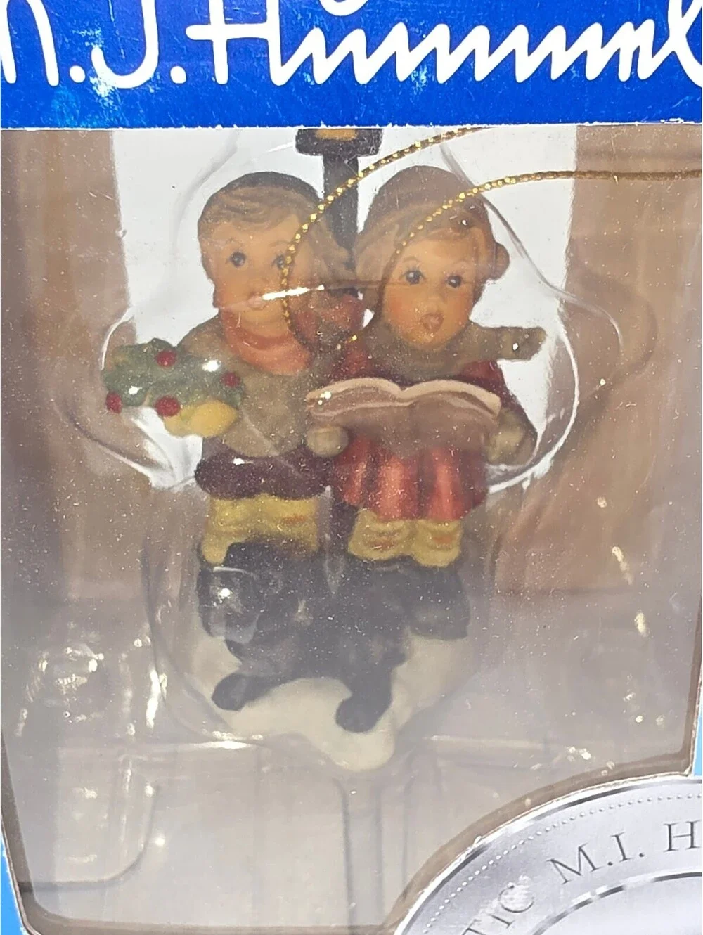 M.I. Hummel Wintertime Duet Figurine Ornament 3.5